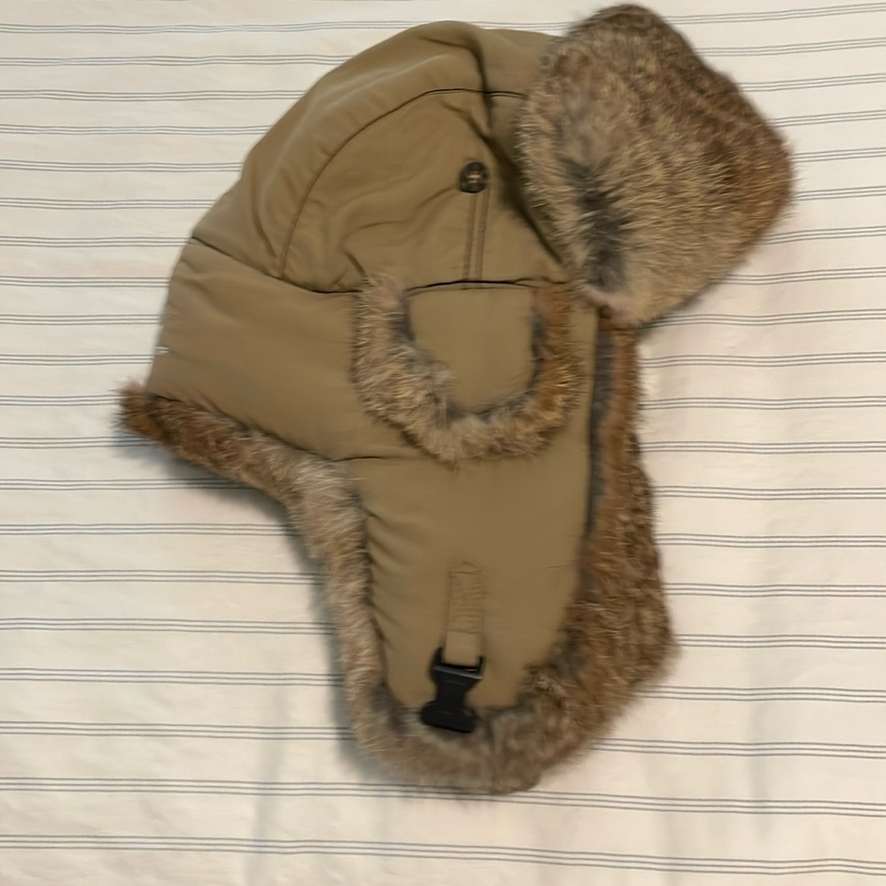 Fur lined hat